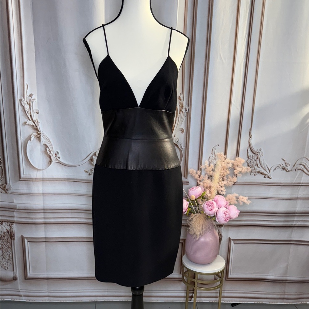 Elegant Black Spaghetti Strap Dress